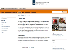 Tablet Screenshot of chemkap.rivm.nl